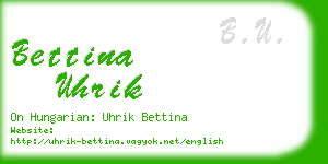 bettina uhrik business card